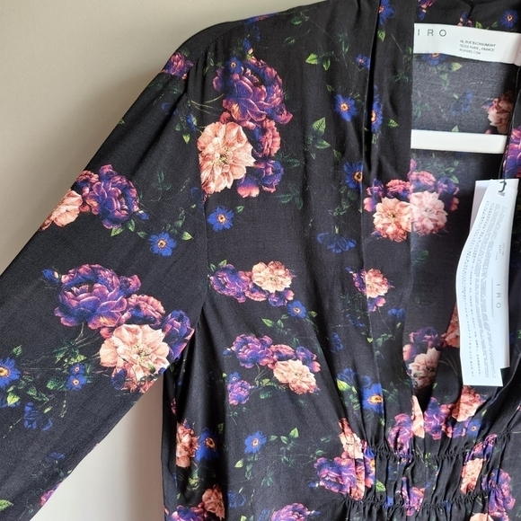 IRO Noun Floral Smock Top Size S/M - Picture 3 of 8